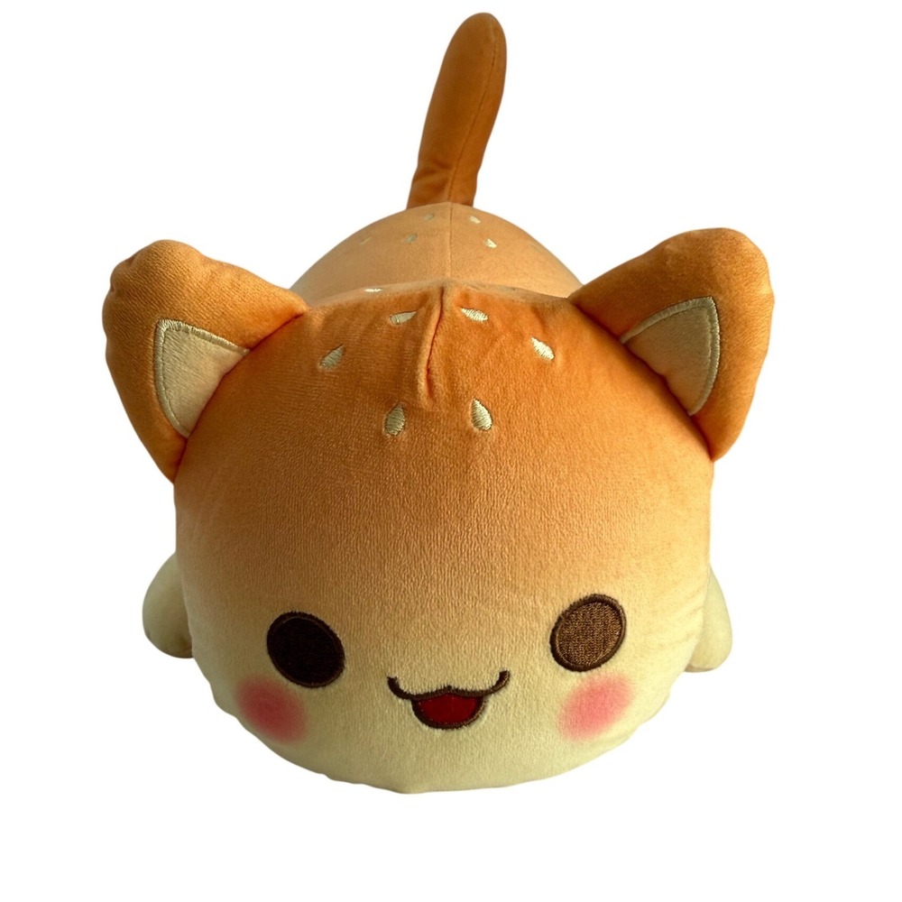 Aphmau MeeMeows Cheeseburger Cat Mystery Plush 2021 Catface Hamburger 11"